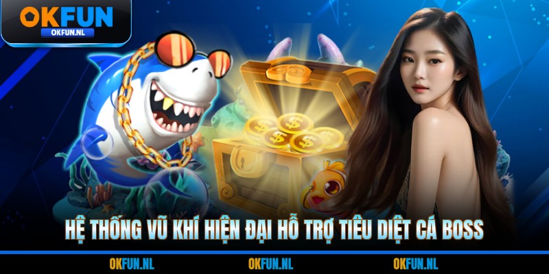 Hệ thống vũ khí hiện đại hỗ trợ tiêu diệt cá boss